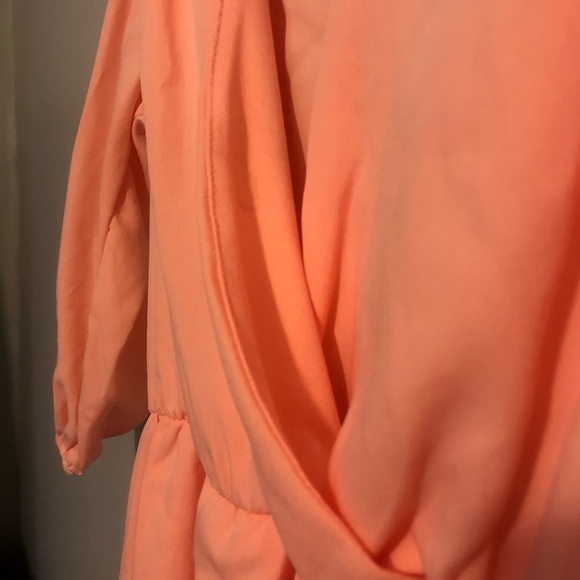 Peach Cross Top Dress - Picture 3 of 4